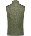 Holloway 223742 Ladies Alpine Sweater Fleece Vest Back Thumbnail
