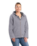 berne whj48 ladies' sherpa-lined twill hooded jacket Front Thumbnail