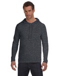 Anvil by Gildan 987AN Cotton Long Sleeve Hooded T-Shirt Side Thumbnail