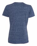 Jerzees 88WV Ladies Snow Heather Jersey V-Neck T-Shirt Back Thumbnail