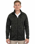 burnside b3901 men's sweater knit jacket Front Thumbnail