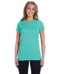 LAT 3616 Ladies Fitted Fine Jersey Tee Front Thumbnail