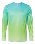 Paragon SM0225 Barbados Performance Pin Dot Long Sleeve T-Shirt Front Thumbnail