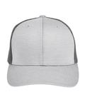 team 365 tt802 by yupoong® adult zone sonic heather trucker cap Front Thumbnail