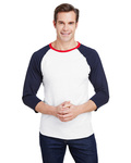 LAT 6930 Unisex Baseball Tee Side Thumbnail