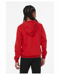 Bella + Canvas 3719Y Youth Sponge Fleece Pullover Hooded Sweatshirt Back Thumbnail