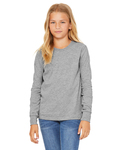 bella + canvas 3501y youth jersey long-sleeve t-shirt Front Thumbnail