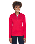 ultraclub 8230l ladies' cool & dry sport quarter-zip pullover Front Thumbnail