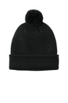 port authority c978 cozy pom beanie Front Thumbnail