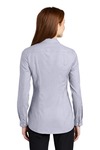 port authority lw645 ladies pincheck easy care shirt Back Thumbnail