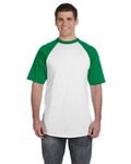 Augusta Sportswear 423 Baseball Short Sleeve Tee 2.0 Front Thumbnail