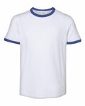 alternative k5103 youth vintage jersey keeper ringer tee Front Thumbnail