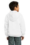 port & company pc90yzh youth core fleece full-zip hooded sweatshirt Back Thumbnail