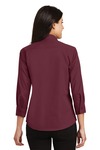 Port Authority L612 Ladies 3/4-Sleeve Easy Care Shirt Back Thumbnail