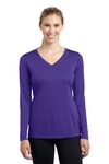 Sport-Tek LST353LS Women's Long Sleeve PosiCharge ® Competitor™ V-Neck Tee Front Thumbnail