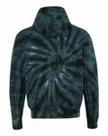 dyenomite 854cy cyclone tie-dyed hooded sweatshirt Back Thumbnail