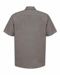 Red Kap SP24 Short Sleeve Industrial Work Shirt Back Thumbnail