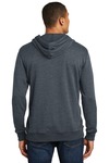 District DM391 Lightweight Fleece Hoodie Back Thumbnail