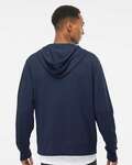 Independent Trading Co. AFX90UNZ Unisex Lightweight Full-Zip Hooded Sweatshirt Back Thumbnail