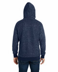 j america 8711ja unisex aspen fleece pullover hooded sweatshirt Back Thumbnail