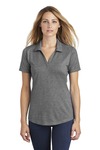 sport-tek lst405 ladies posicharge ® tri-blend wicking polo Front Thumbnail