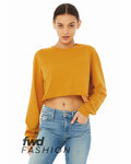 bella + canvas 6501b fwd fashion ladies' cropped long-sleeve t-shirt Front Thumbnail