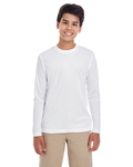 ultraclub 8622y youth cool & dry performance long-sleeve top Front Thumbnail