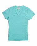 comfortwash by hanes gdh125 ladies' v-neck t-shirt Front Thumbnail