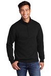 port & company pc78q core fleece 1/4-zip pullover sweatshirt Front Thumbnail