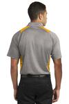 Sport-Tek ST665 Heather Colorblock Contender ™ Polo Back Thumbnail