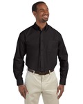 Harriton M510T Men's Tall 3.1 oz. Essential Poplin Front Thumbnail