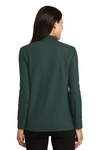 Port Authority L500LS Ladies Silk Touch™ Long Sleeve Polo Back Thumbnail