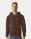 american apparel rf497 reflex fleece unisex full zip hoodie Front Thumbnail