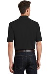 port authority k420p heavyweight cotton pique polo with pocket Back Thumbnail