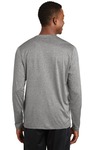 sport-tek st360ls long sleeve heather contender ™ tee Back Thumbnail