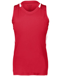 augusta sportswear ag2436 ladies crossover tank Front Thumbnail