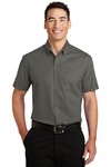 port authority s664 short sleeve superpro ™ twill shirt Front Thumbnail