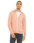 Bella + Canvas 3739 Unisex Sponge Fleece Full-Zip Hooded Sweatshirt Front Thumbnail