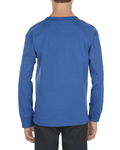 alstyle al3384 youth 6.0 oz., 100% cotton long-sleeve t-shirt Back Thumbnail