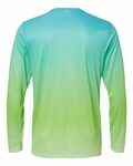 Paragon SM0225 Barbados Performance Pin Dot Long Sleeve T-Shirt Back Thumbnail