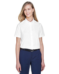core365 78194 ladies' optimum short-sleeve twill shirt Back Thumbnail