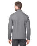 core365 ce73 men's venture heathered stripe quarter-zip Back Thumbnail