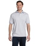 Hanes 054 Adult 50/50 EcoSmart® Jersey Knit Polo Front Thumbnail