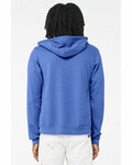 Bella + Canvas 3739 Unisex Sponge Fleece Full-Zip Hooded Sweatshirt Back Thumbnail