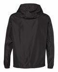 independent trading co. exp54lwp unisex lightweight quarter-zip windbreaker pullover jacket Back Thumbnail