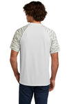 sport-tek st376 drift camo colorblock tee Back Thumbnail