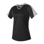 Alleson Athletic A00054 Girls V Neck Fastpitch Jersey Front Thumbnail