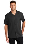 port authority w400 short sleeve performance staff shirt Front Thumbnail