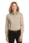 port authority l608 ladies long sleeve easy care shirt Front Thumbnail