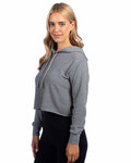 next level 9384 ladies' cropped pullover hooded sweatshirt Side Thumbnail